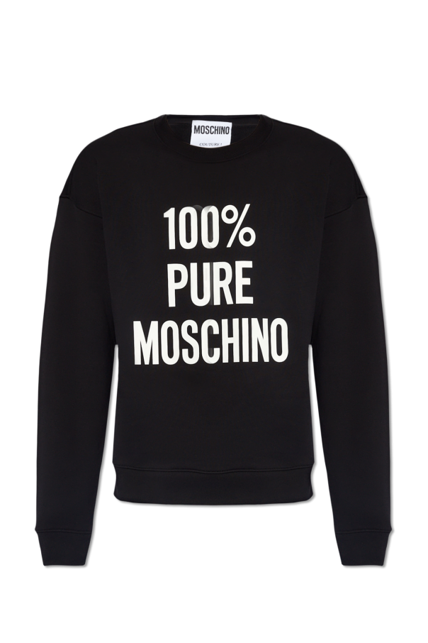 Moschino logo print sweatshirt best sale